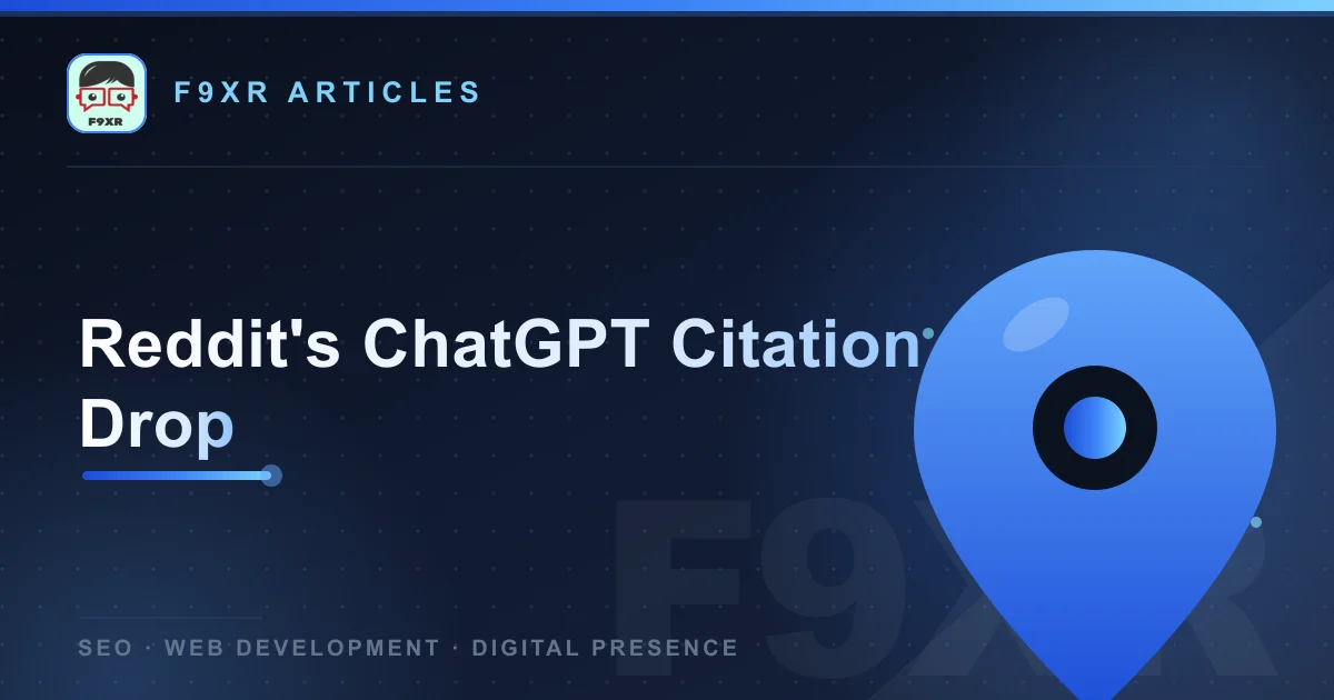 Reddit's ChatGPT Citation Drop: What Happened & Why